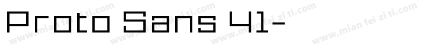 Proto Sans 41字体转换
